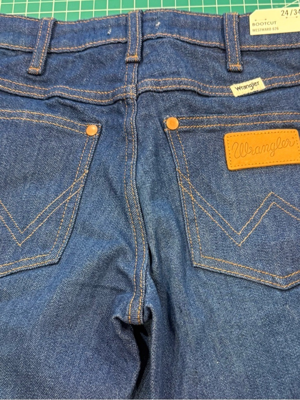 NWT Wrangler Westward 626 Bootcut Jeans 24x34 Vintage Dark Wash - Picture 9 of 12
